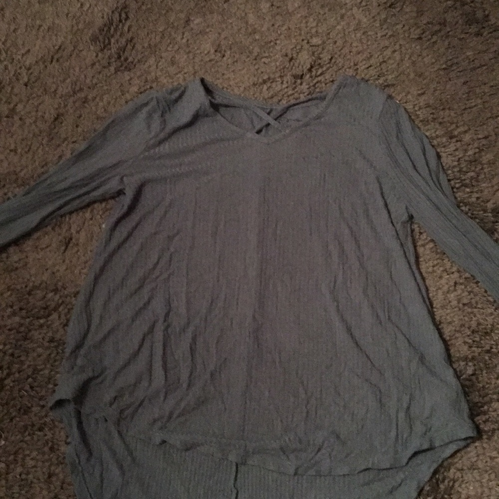 A blue fancy blouse